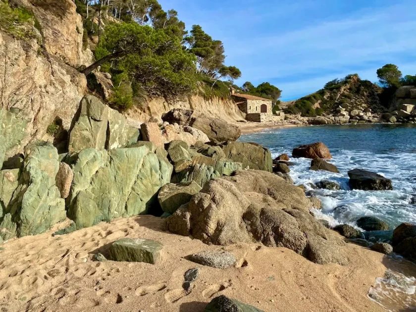 An unspoiled beach near palamos on the costa brava