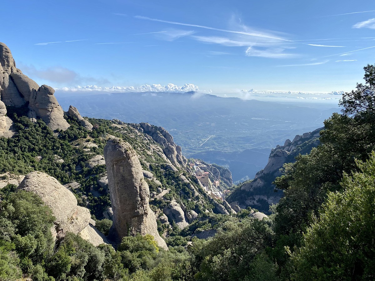 Montserrat monastery from above