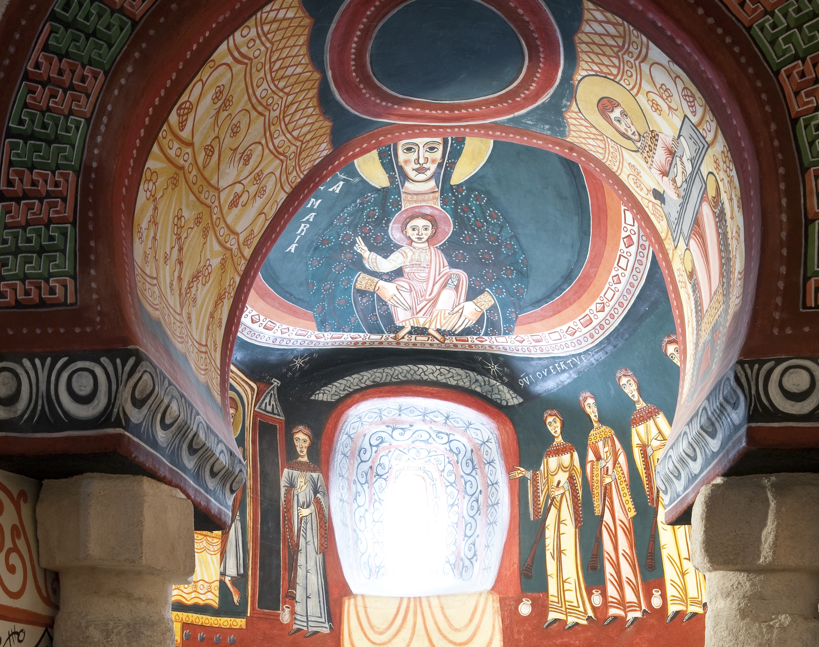 Fresco in the church of Sant Quirze de Pedret