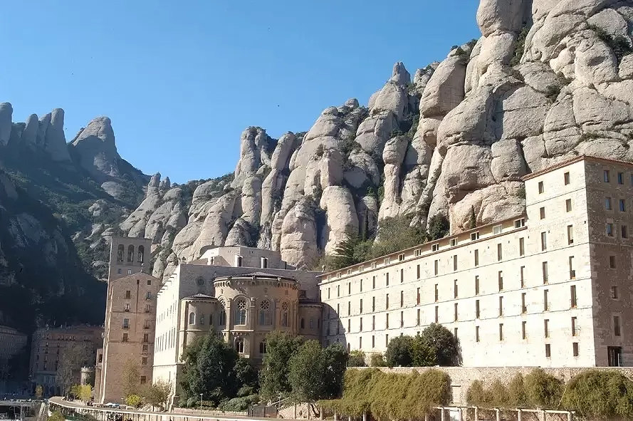 Montserrat monastery abbey and mountain